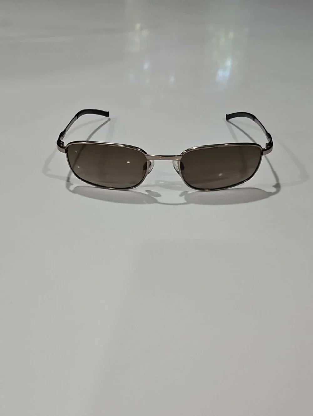 Vintage Silhouette Men's Chrome Frame Sunglasses with Brown Lenses M8558 V6052